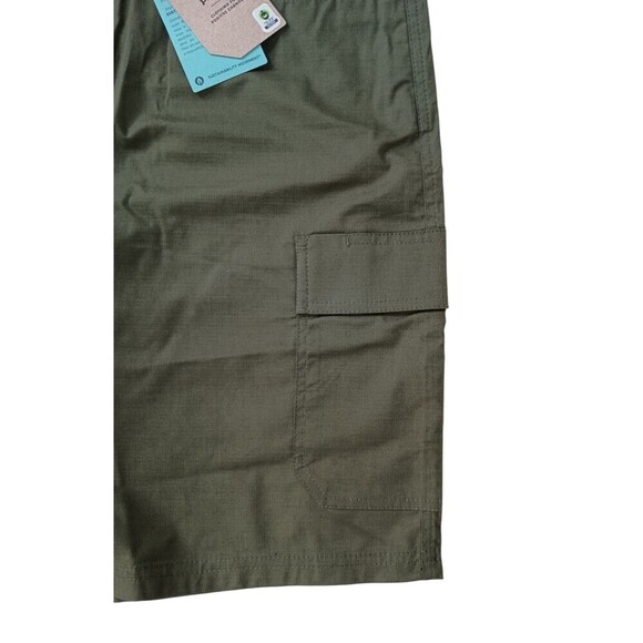 Prana Shorts Mens Waist 28 Waist 8 Inseam Double Peak Cargo Green Zipper Pocket - Picture 3 of 9